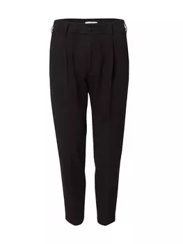 Тканевые брюки DRYKORN Tapered Pleat-Front Pants CHASY, черный