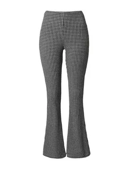 Тканевые брюки EDITED Regular Pants Zelinda, черный/белый