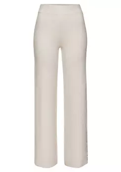 Тканевые брюки Elbsand Loose fit Pants, бежевый