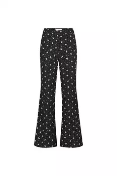 Тканевые брюки Fabienne Chapot Flared Pants, черный