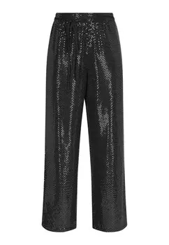 Тканевые брюки faina Loose fit Pants, черный