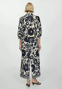 Тканевые брюки FLOR-H Mango, темно-синий