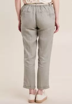 Тканевые брюки FLOU MIT GRTEL Breal, светло-серый