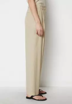Тканевые брюки FLUENT TAILORING STRAIGHT LEG HIGH WAIST PLEATS Marc O'Polo, бежевый