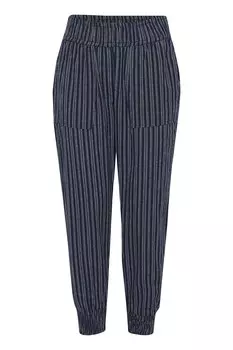Тканевые брюки Fransa Tapered Pants, синий