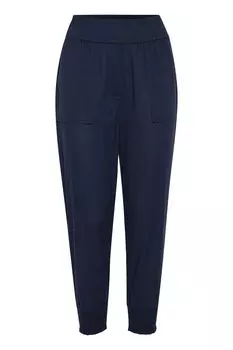 Тканевые брюки Fransa Tapered Pants, темно-синий