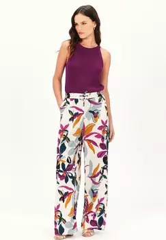 Тканевые брюки FRENCH BRAND FASHION ELEGANT MODERN PEINTURE 1 Caroll, фиолетовый