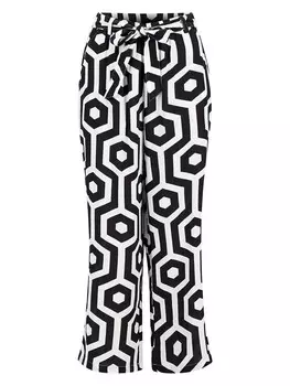 Тканевые брюки FYNCH-HATTON, черный/белый