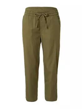 Тканевые брюки GAP Loose fit Pants, оливковый