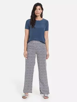Тканевые брюки Gerry Weber, цвет blau/creme