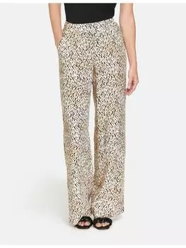 Тканевые брюки Gerry Weber, цвет ecru/weiss/schwarz druck