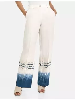 Тканевые брюки Gerry Weber, цвет lila/pink/blau druck