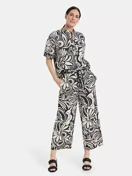 Тканевые брюки Gerry Weber, цвет schwarz/creme