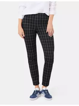 Тканевые брюки Gerry Weber Freizeit verkrzt, цвет black/sky/white check