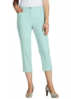 Тканевые брюки GOLDNER 7/8 Baumwoll Anna, цвет mintgrn