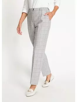 Тканевые брюки GOLDNER Carla, цвет stein/kariert