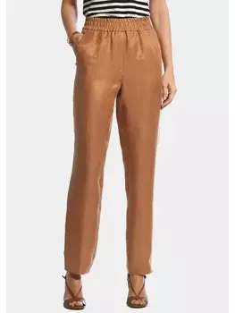 Тканевые брюки GOLDNER Leinenhose Louisa, цвет nougat