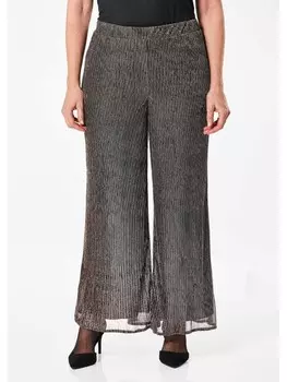 Тканевые брюки GOLDNER Louisa, цвет schwarz/metallic/gemustert