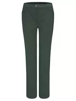 Тканевые брюки Goldner Slim fit Pants Anna, зеленый