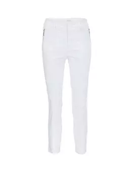 Тканевые брюки Goldner Slim fit Pants, белый