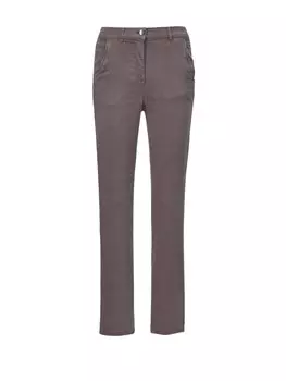 Тканевые брюки Goldner Slim fit Pants, коричневый