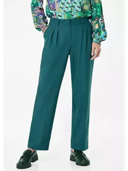 Тканевые брюки GOLDNER, темно-зеленый