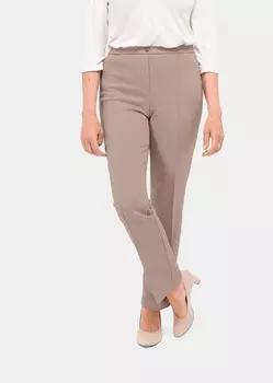 Тканевые брюки GOLDNER Thermo Jerseyschlupf MARTHA, бежевый