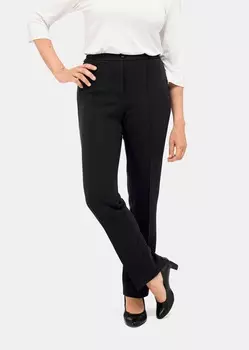 Тканевые брюки GOLDNER Thermo Jerseyschlupf MARTHA, черный