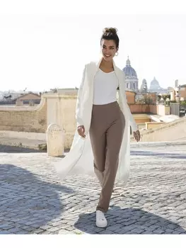 Тканевые брюки H.I.S, серо-коричневый