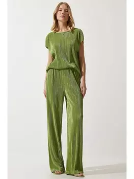 Тканевые брюки Happiness Istanbul 2tlg Outfit, зеленый