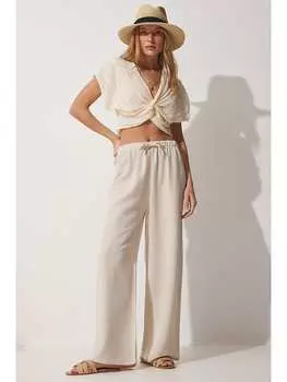 Тканевые брюки Happiness Istanbul, бежевый