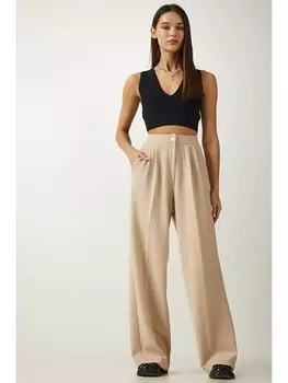 Тканевые брюки Happiness Istanbul Hose Happiness Istanbul, бежевый
