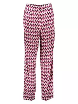 Тканевые брюки Herrlicher, цвет pink/wei/schwarz