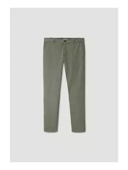 Тканевые брюки Hessnatur Chino LENN Regular aus Bio Baumwolle, оливковый