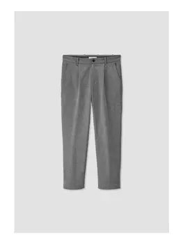 Тканевые брюки Hessnatur Chino RON Relaxed aus Bio Baumwolle, серый