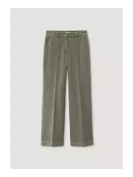 Тканевые брюки Hessnatur Regular aus Bio Baumwolle, оливковый