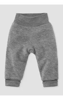 Тканевые брюки Hessnatur Wollfrottee, серый