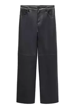 Тканевые брюки HIGH Mango, черный