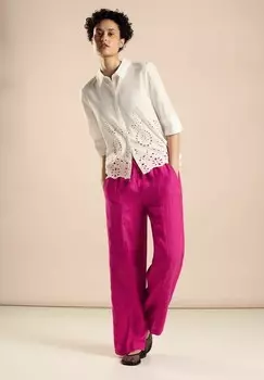 Тканевые брюки HIGH WAISt Street One, крапчатый светло-розовый