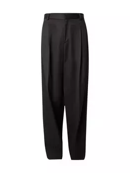 Тканевые брюки HUGO Loose fit Pleat-Front Pants Fedix, черный