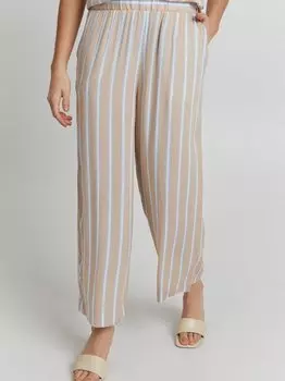 Тканевые брюки Ichi, бежевый