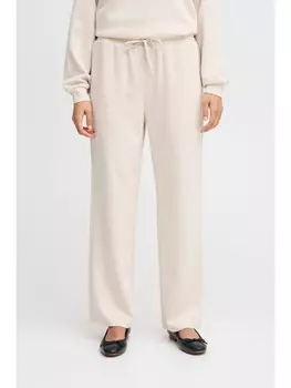 Тканевые брюки ICHI, бежевый