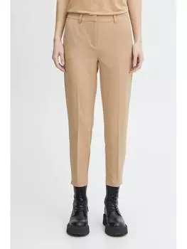 Тканевые брюки ICHI, бежевый