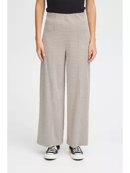 Тканевые брюки ICHI, бежевый