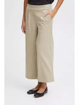 Тканевые брюки ICHI, бежевый