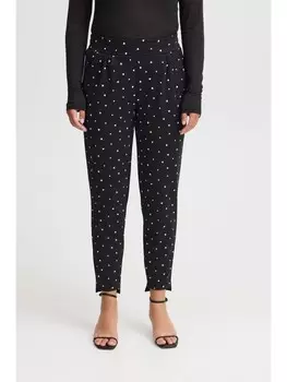 Тканевые брюки ICHI, черный