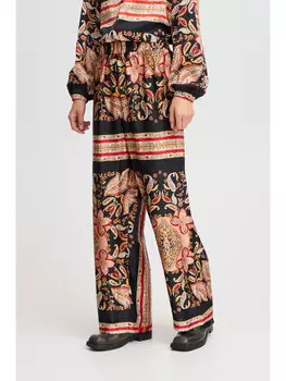 Тканевые брюки ICHI, черный