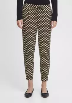 Тканевые брюки ICHI, коричневый