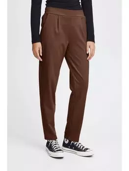 Тканевые брюки ICHI, коричневый