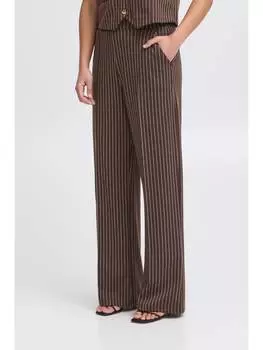 Тканевые брюки ICHI, коричневый